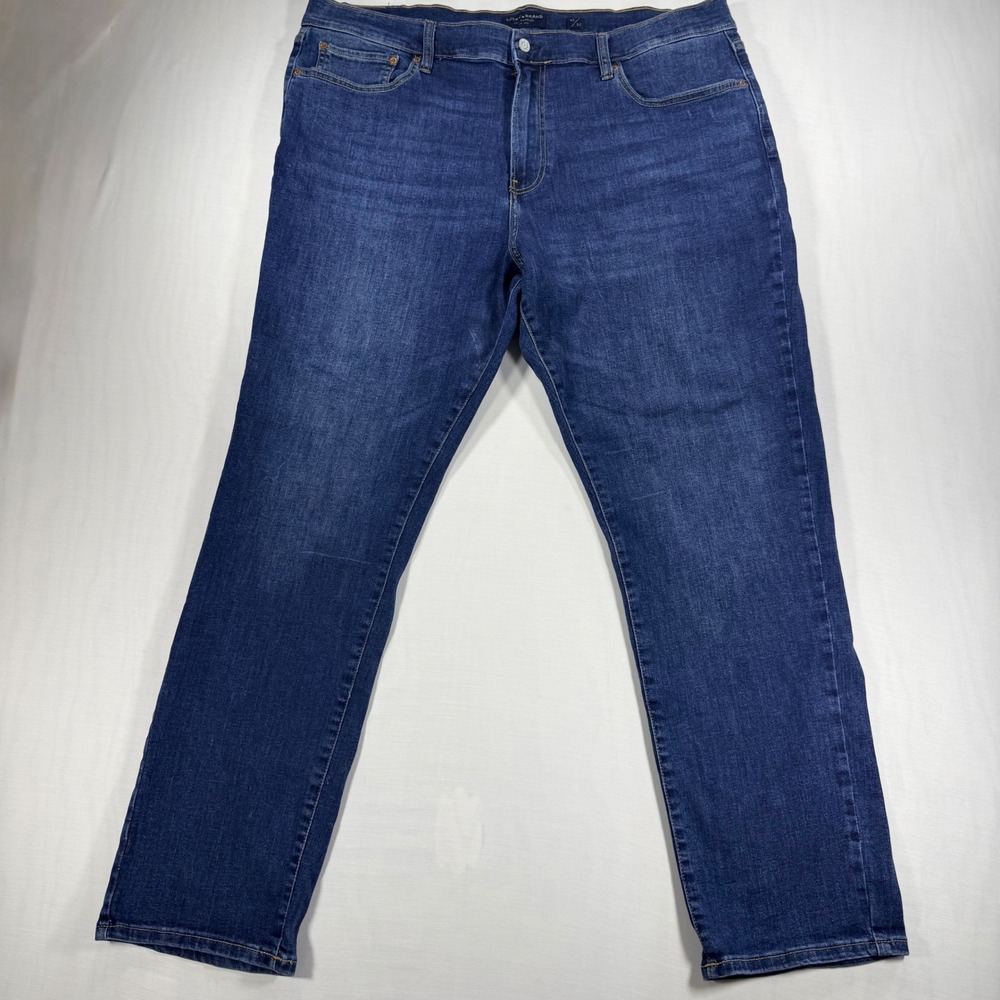 Lucky Brand 410 Athletic Straight Blue Jeans Mens 40x32 Medium Wash Denim